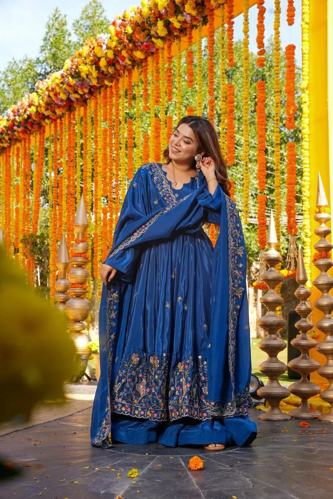 Amrapali Trend Aamani Floral Anarkali Anarkali Suit Set - Image 4