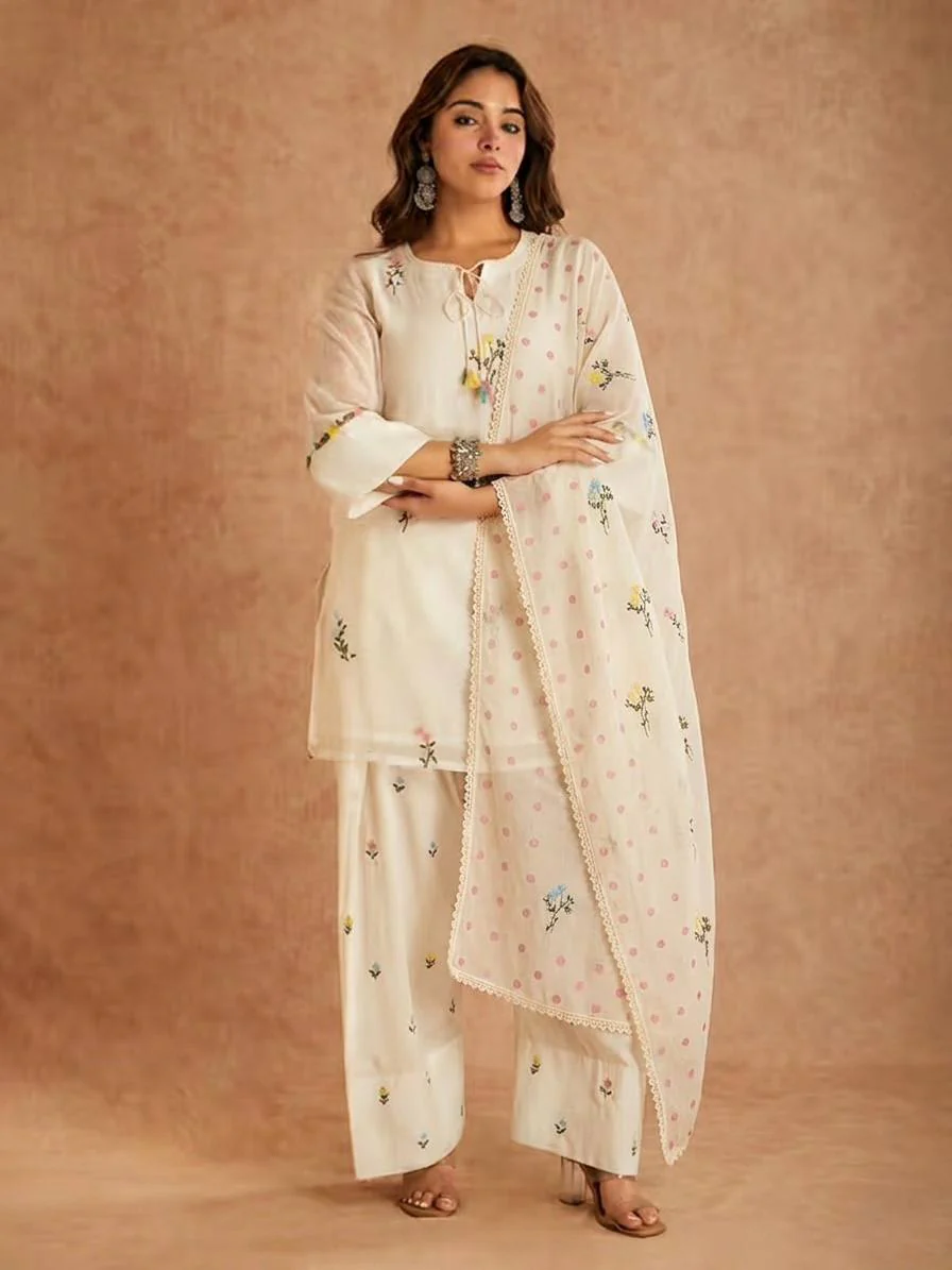 Amrapali Trend Designer Farshi Salwar Set with Organza Dupatta - Image 2