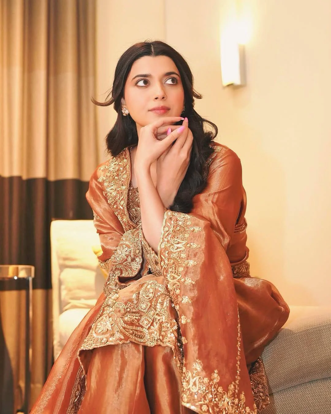 Amrapali Trend Elegant Frendy Silk Kurti Palazzo Set with Embroidered Dupatta - Image 2
