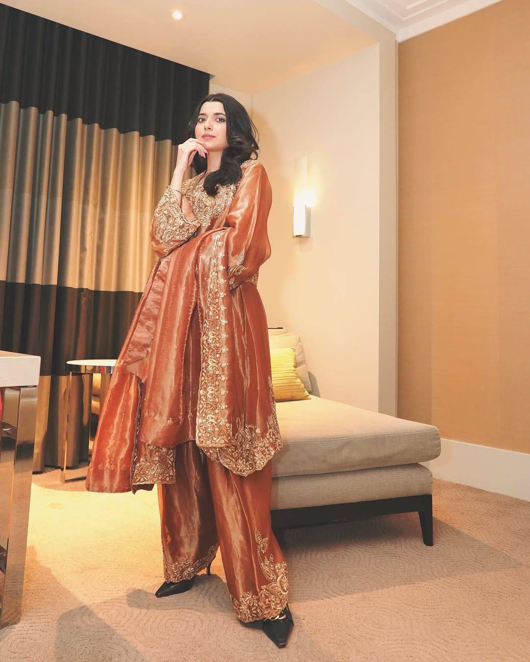 Amrapali Trend Elegant Frendy Silk Kurti Palazzo Set with Embroidered Dupatta - Image 5