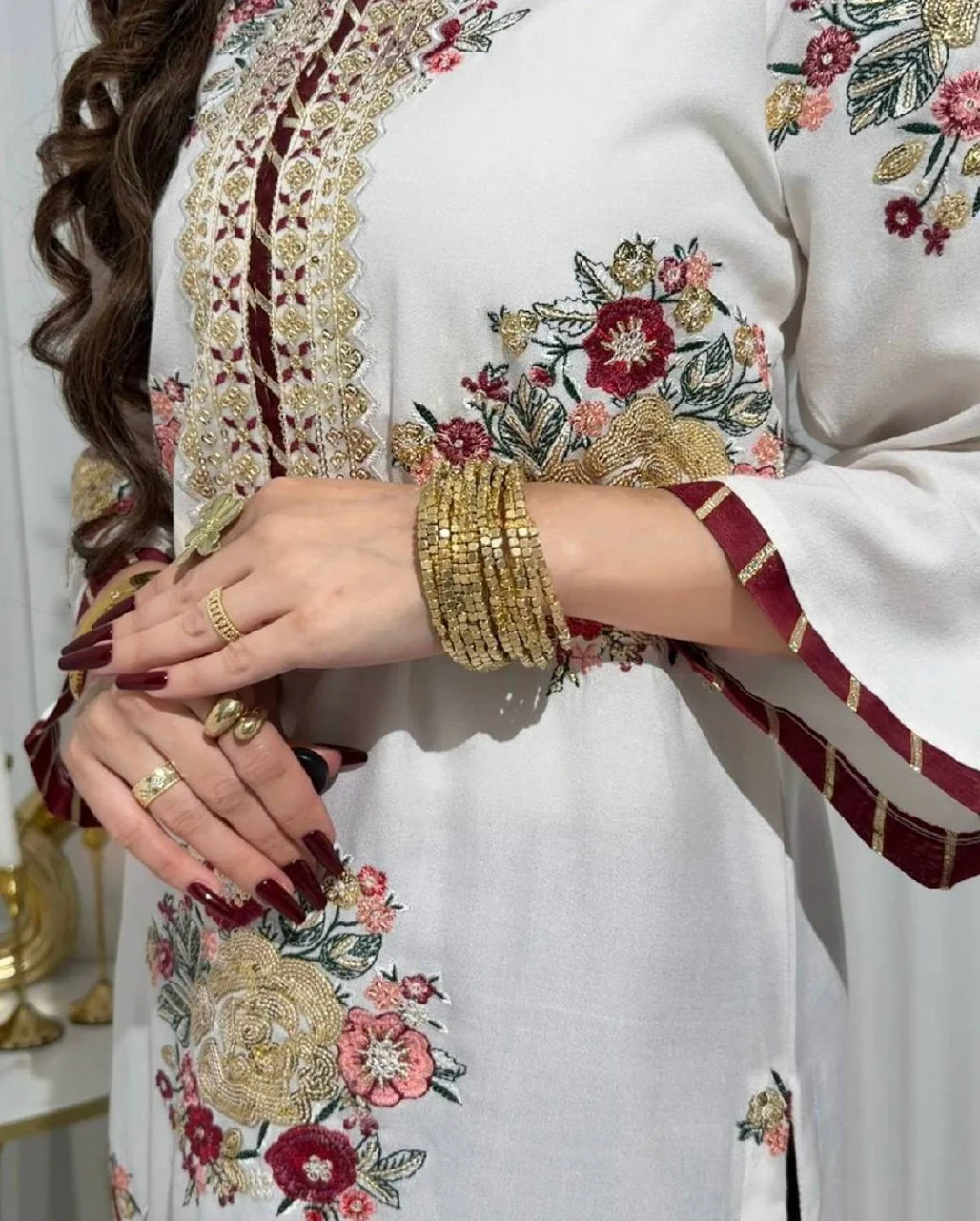 Amrapali Trend Elegant Party Wear Kurti Pant Dupatta Set with Sequins Work - Image 4