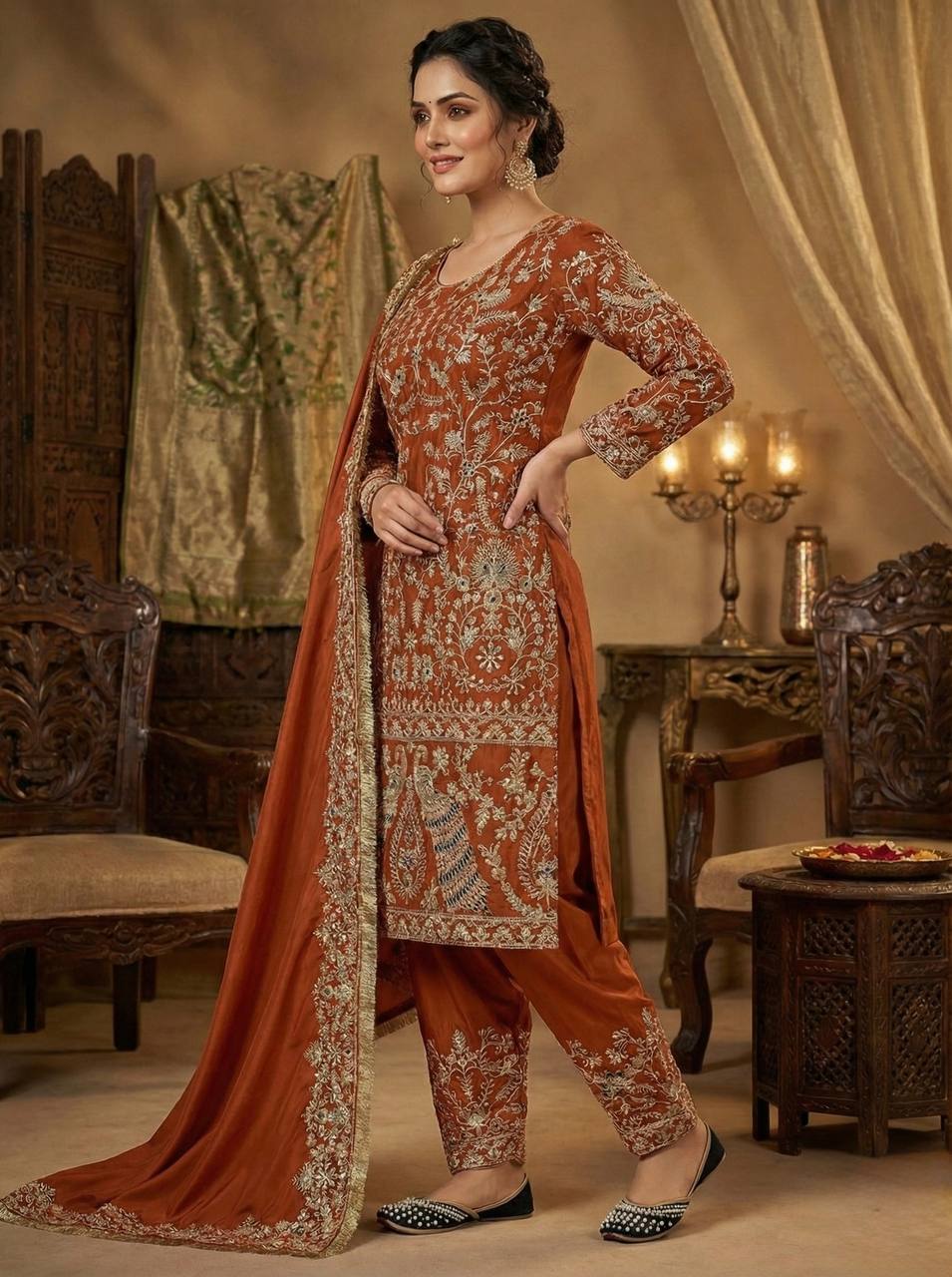 Amrapali Trend Party Wear Heavy Embroidered Suit Set - Image 5