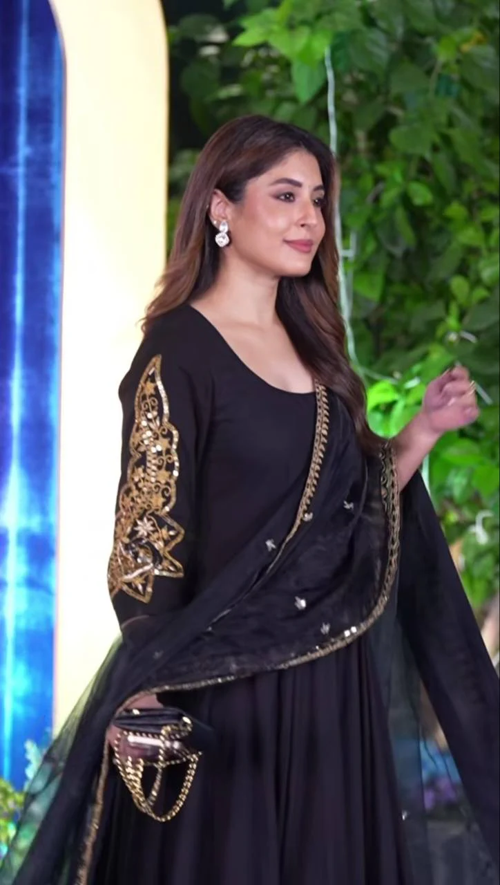 Designer Blooming Georgette Anarkali Suit | Heavy Sequence Work - Image 3