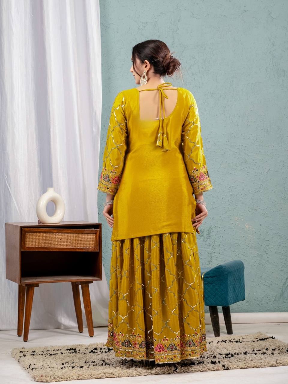 Amrapali Trend Sharara Suit With Exquisite Embroidery Is Perfect For Festivals And Weddings. - Image 20