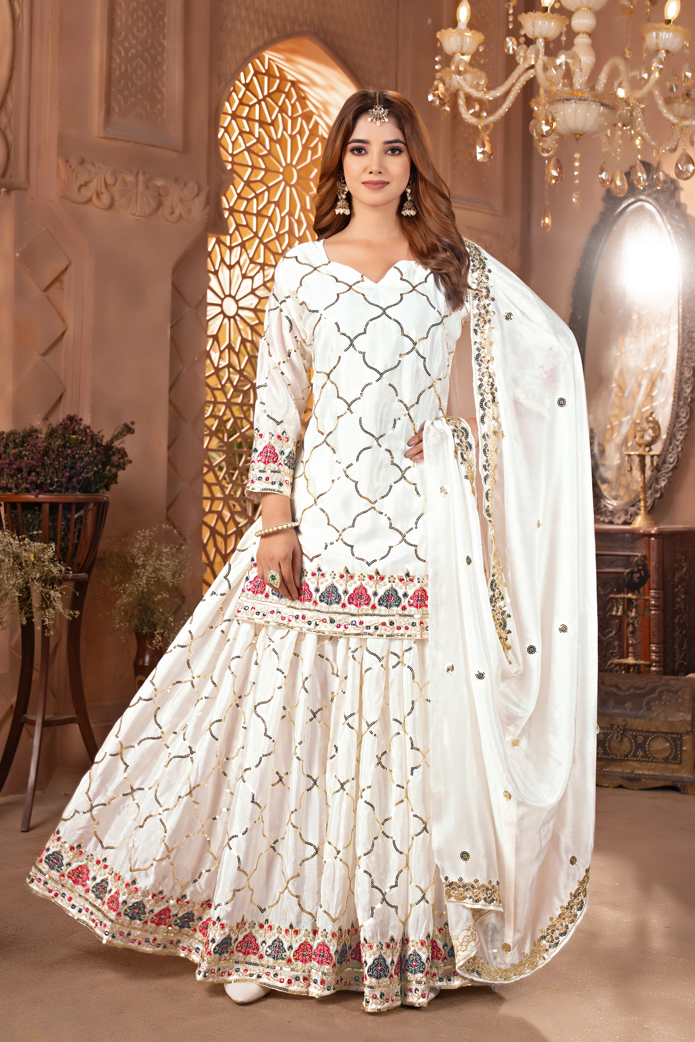 Wear our glowing yellow sharara outfit and shine brighter than the sun. - Image 3