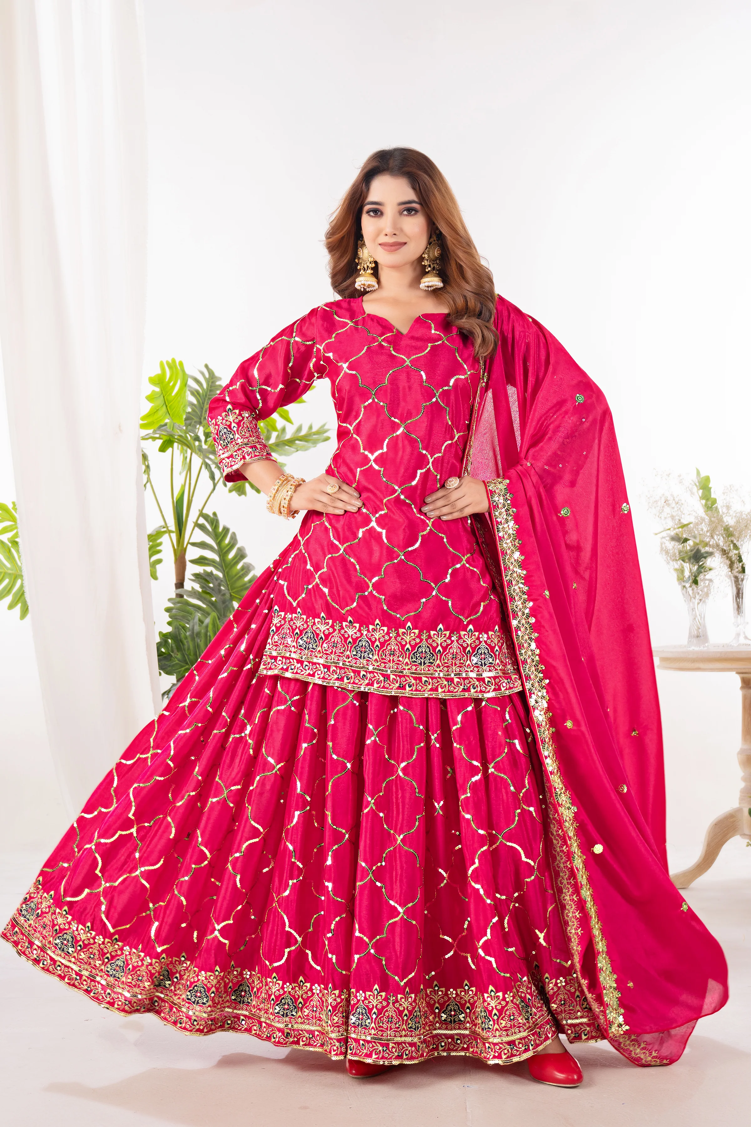 Wear our glowing yellow sharara outfit and shine brighter than the sun. - Image 9